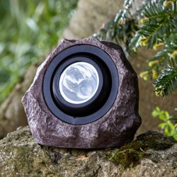 Jumbo Rock Solar Powered Super Bright Garden Light Decor