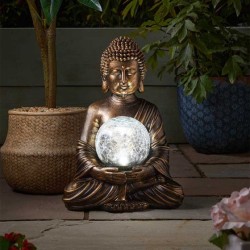 Cute Gazing Buddha Solar...