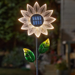 3Pk BloomLine Flower Solar Powered Stakes Garden Light Stunning Designs
