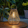 Maris Rattan Solar Powered Outdoor Light Up Lantern