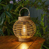 Terra Rattan Solar Powered Outdoor Light Up Lantern
