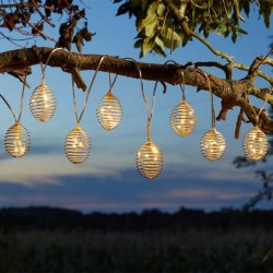 10 SpiraLight String Lights Solar Powered Garden Lighting
